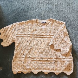 Splendid Cream Crew Neck Sweater